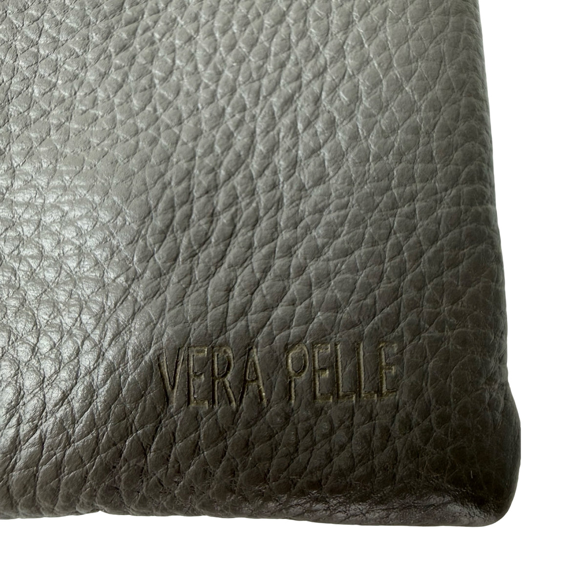 Ægte Læder Clutch i Grå
