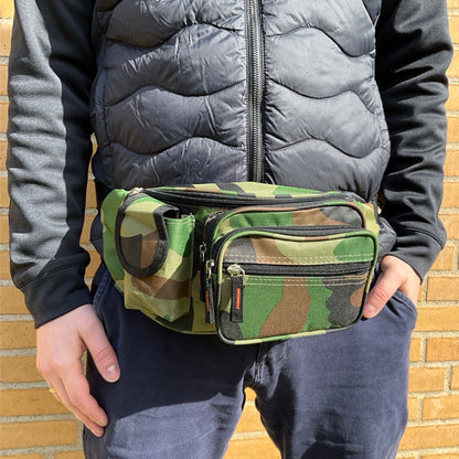 Funktionel Bæltetaske Camouflage Grøn