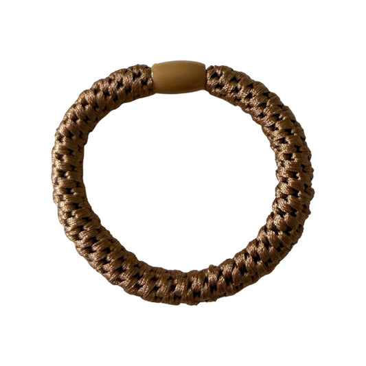 Strikket hårelastik khaki