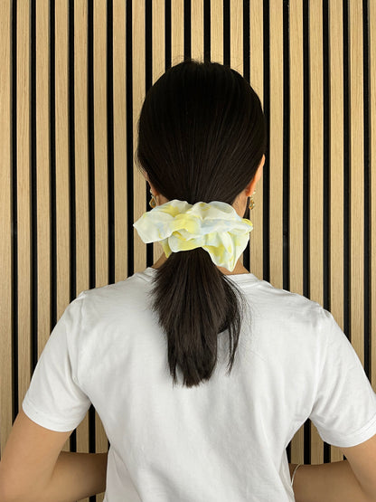 Satin Stor Scrunchie Mix af Farver Gul| MAS SELECTION