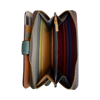 Mellemstor Damepung i Ægte Læder