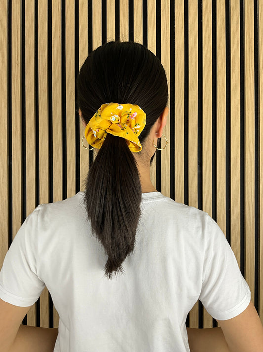 Blomsterscrunchie Gul| MAS SELECTION