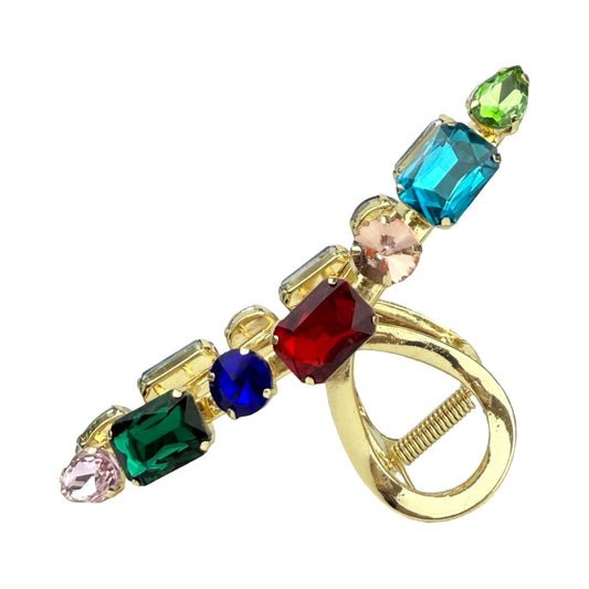 Elegant hårklemme med farvede krystaller | MAS SELECTION