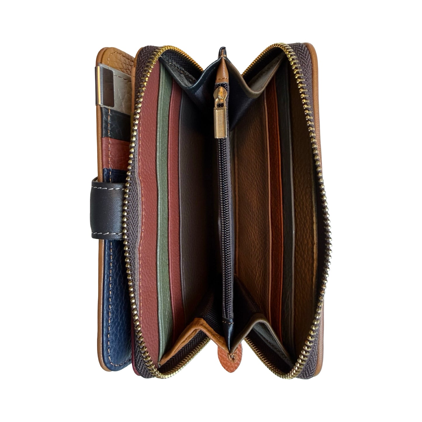 Mellemstor Damepung i Ægte Læder