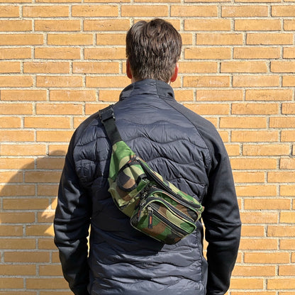 Funktionel Bæltetaske Camouflage Grøn