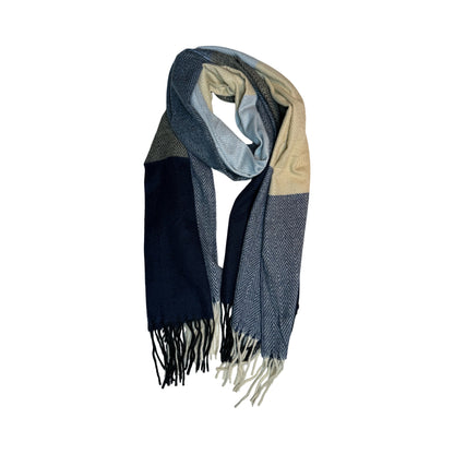 Unisex Halstørklæde i Sort og Blå | MAS SELECTION