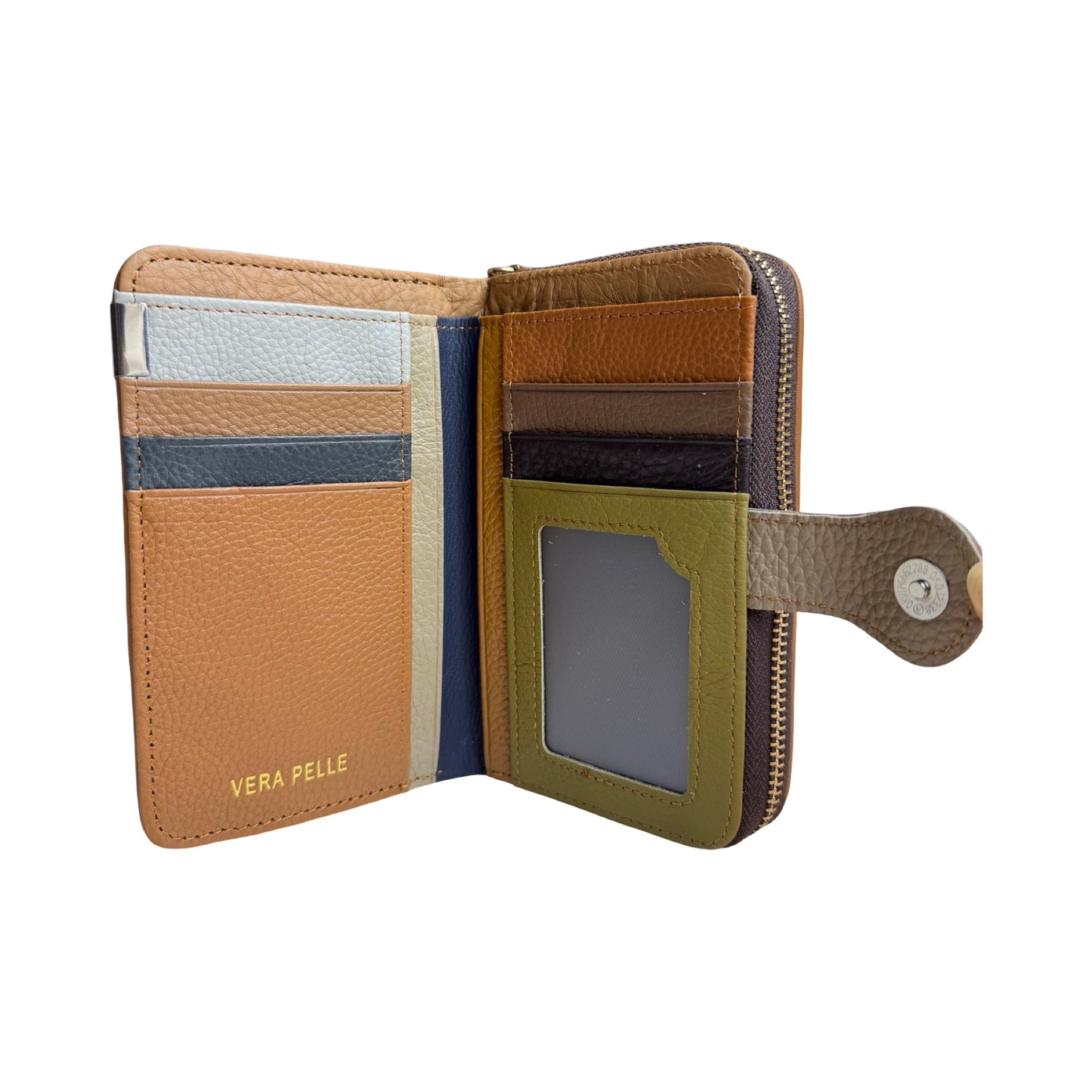 Mellemstor Damepung i Ægte Læder