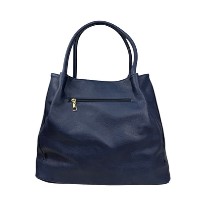 Veronica Tote Taske Mørkeblå | MAS SELECTION