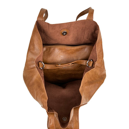 Veronica 3 i 1 Shopper Cognac