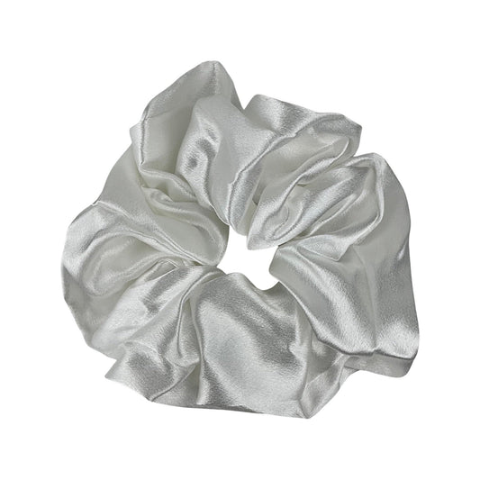 Stor Scrunchie Hvid | MAS SELECTION