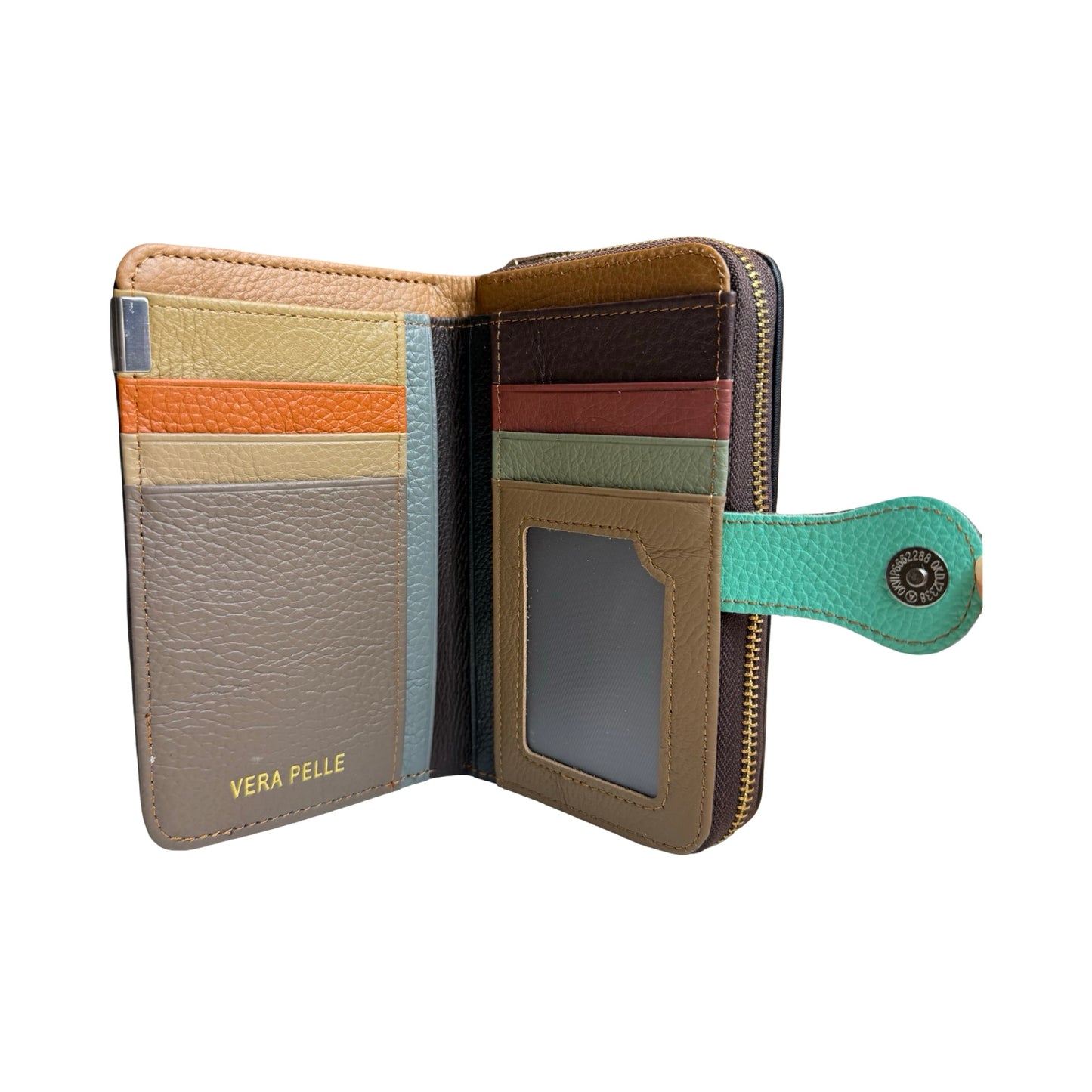 Mellemstor Damepung i Ægte Læder