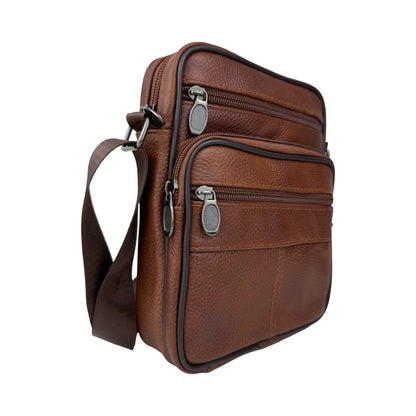 Læder Skuldertaske i Brun