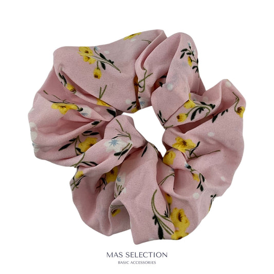 Blomsterscrunchie Lyserød