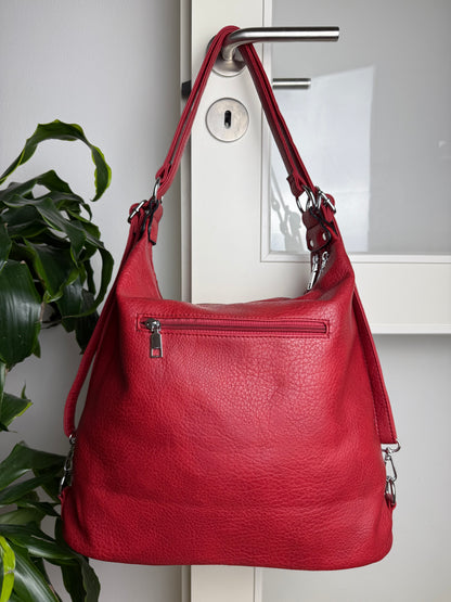 Multifunktionel Rygsæk og Skuldertaske Rød