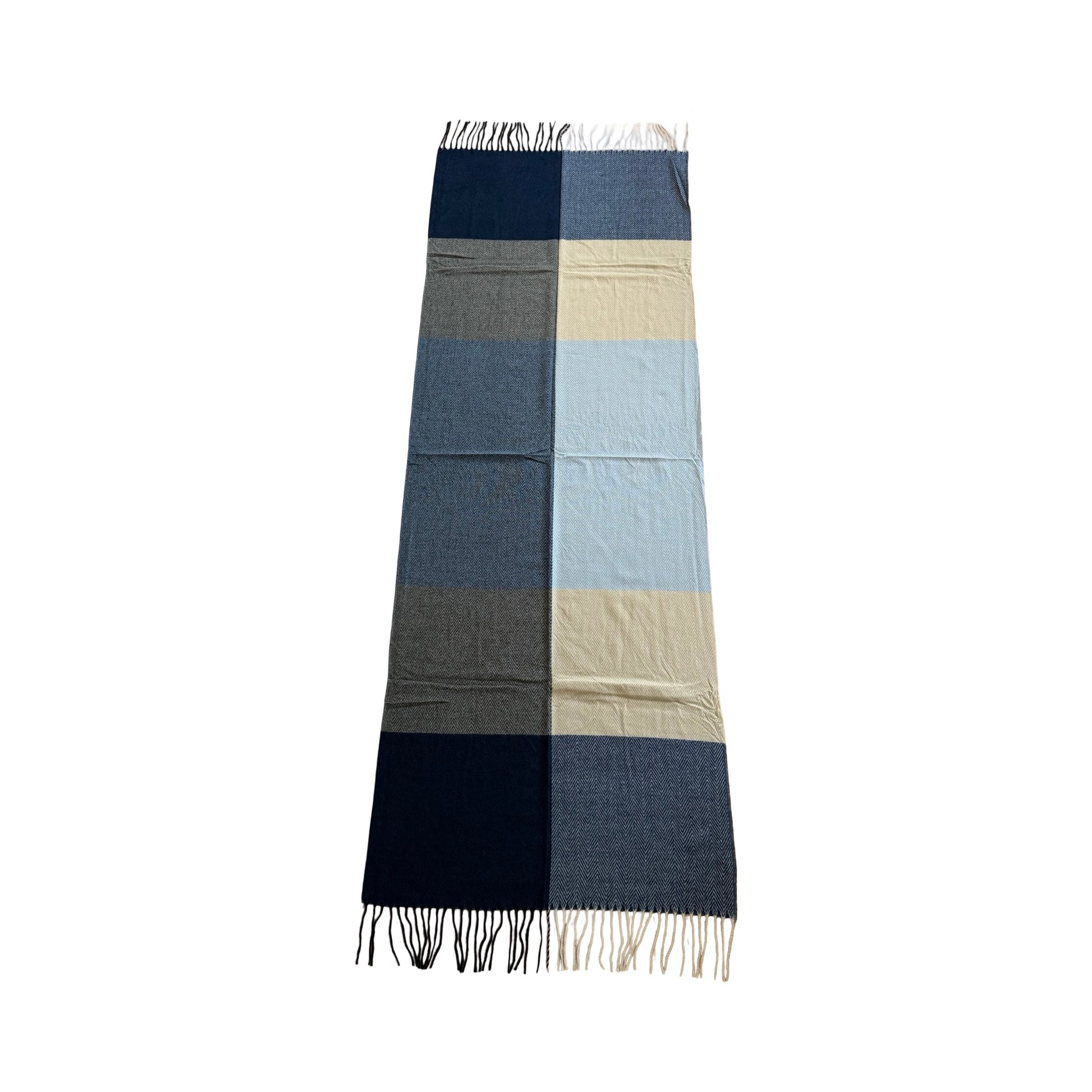 Unisex Halstørklæde i Sort og Blå | MAS SELECTION