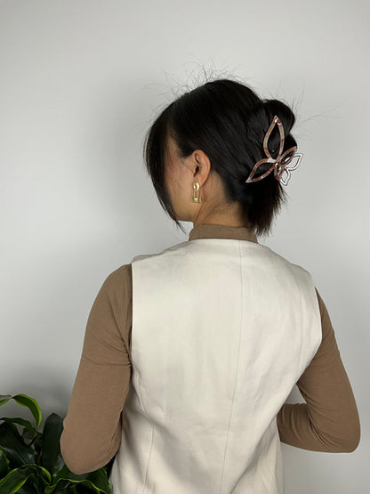 Sommerfugle Hårklemme Mix Beige| MAS SELECTION