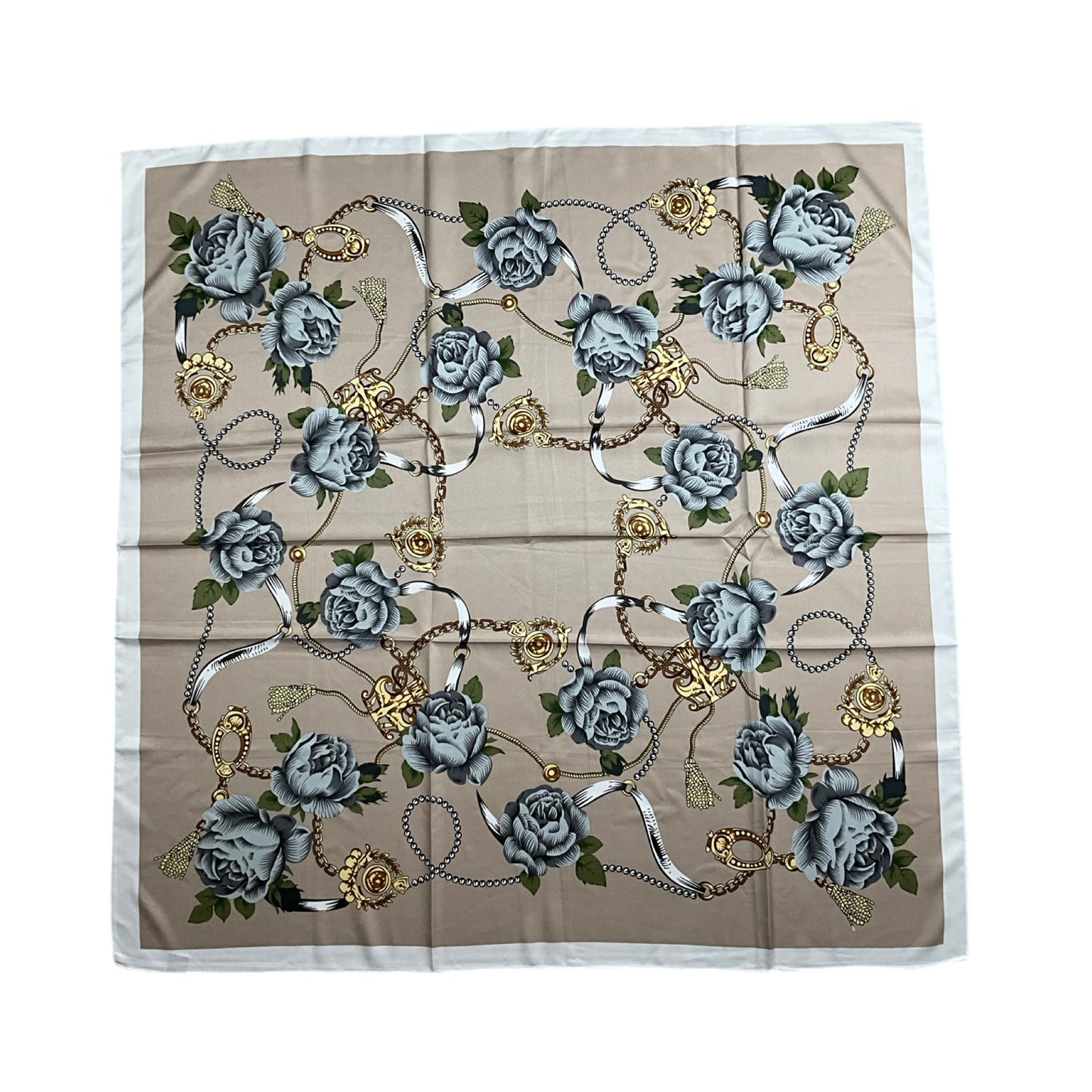 Sofia Satin Tørklæde Beige