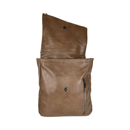 Forbillede af khaki MAS SELECTION MS Klassisk Rygsæk med åben magnetisk flip-lomme