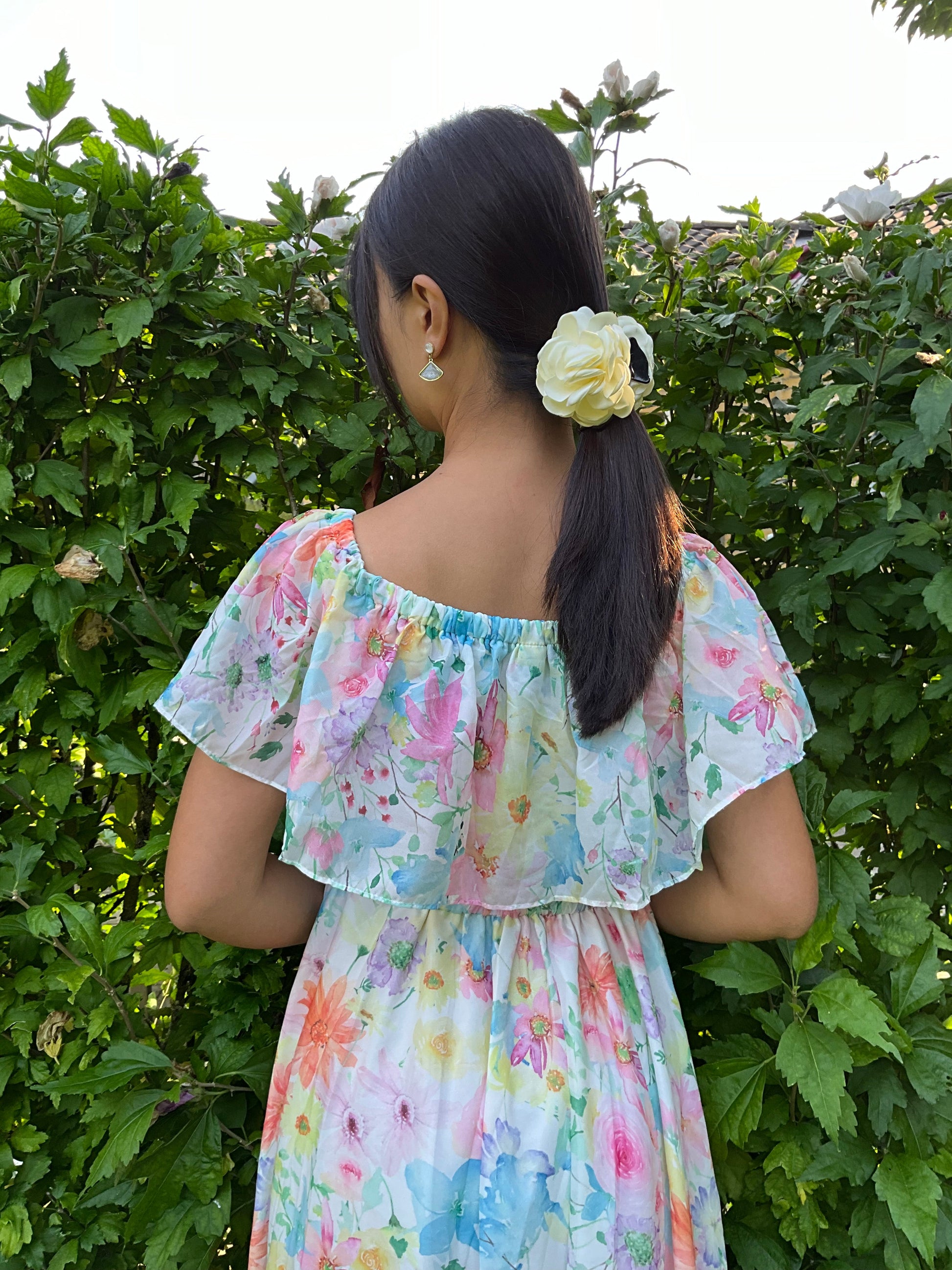 Blomsterhårklemmme creme| MAS SELECTION