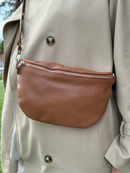 Bumbag i Italiensk Læder Brun | MAS SELECTION