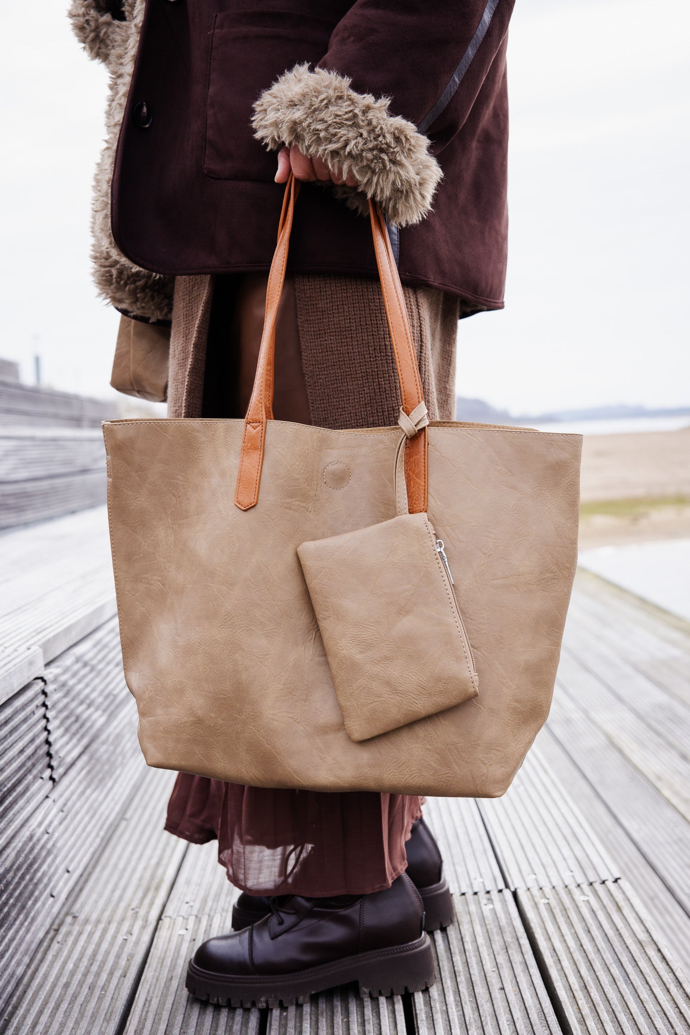 Veronica 3 i 1 Shopper Khaki