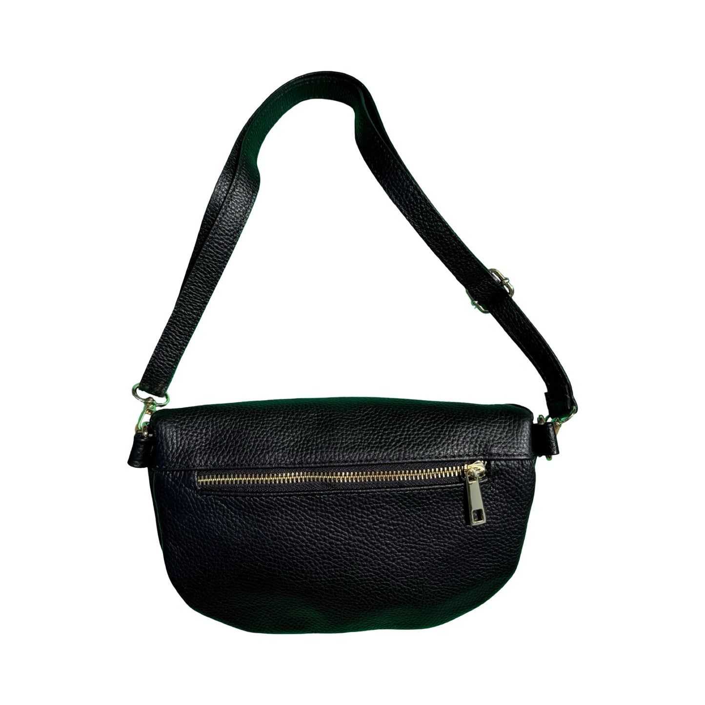 Bumbag i Italiensk Læder Sort