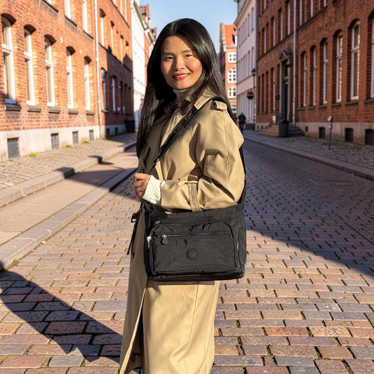 MS Klassisk Skuldertaske i Sort | MAS SELECTION