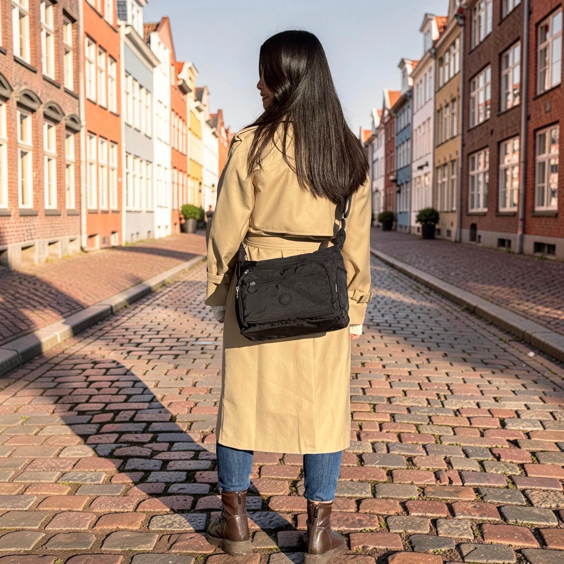 MS Klassisk Skuldertaske i Sort | MAS SELECTION