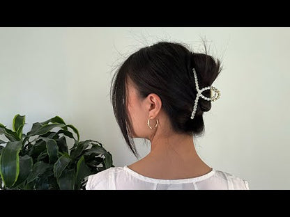 Metal Hårklemme med Diamanter