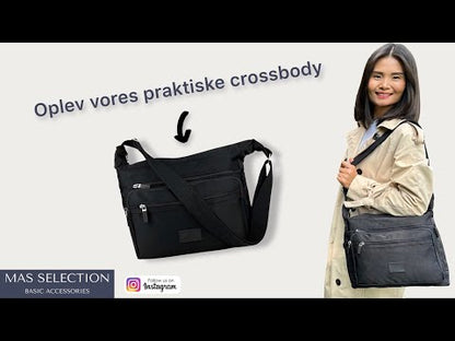 MS klassisk Skuldertaske/crossbody beige