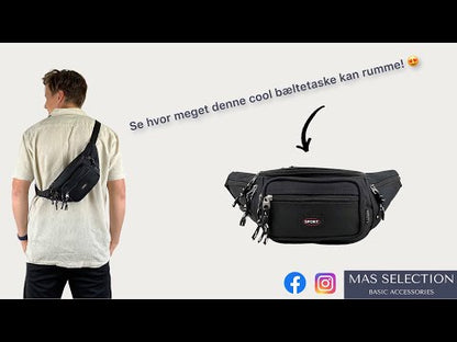 Casual Bæltetaske Sort